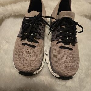 On Running Athletic Shoes in Taupe and Black